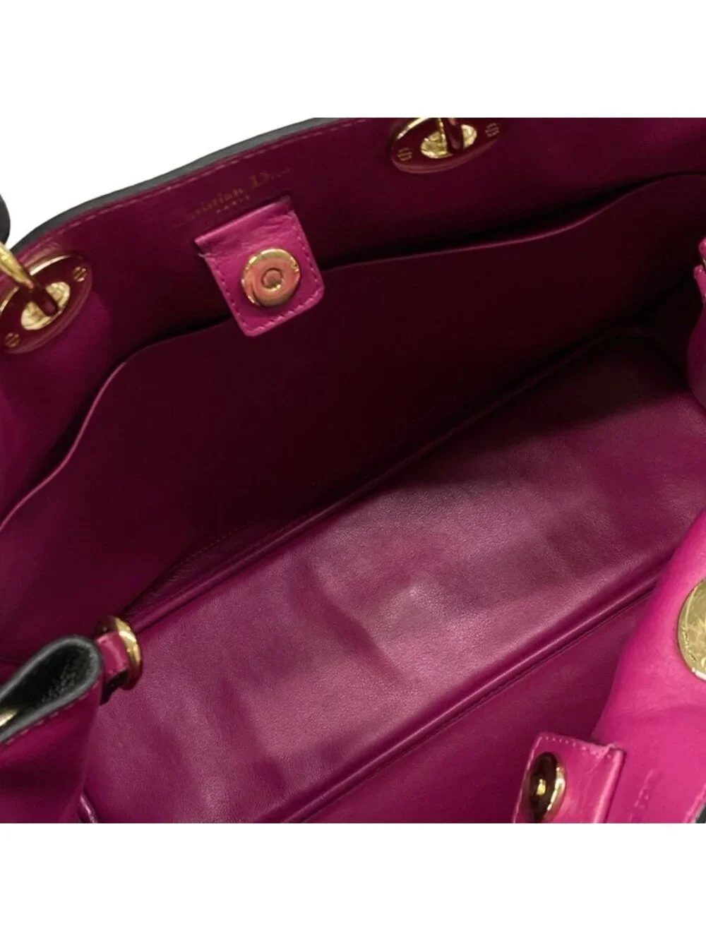 Dior Tote Diorissimo Black Leather